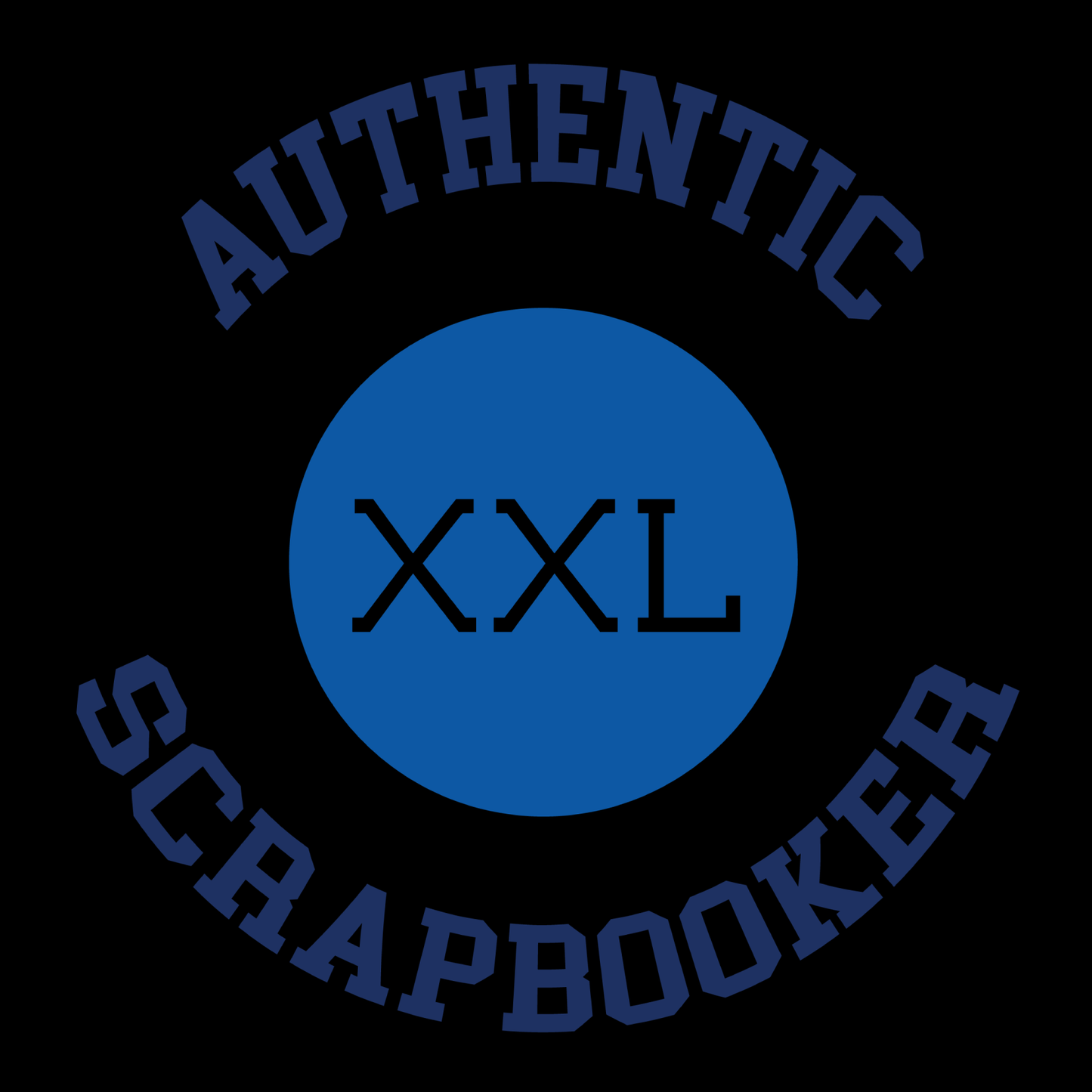 Authentic Scrapbooker Blue Tee