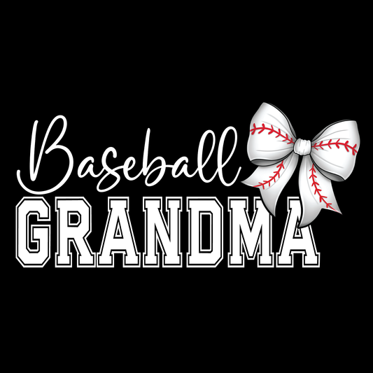 Baseball Grandma (White Lettering)Tee