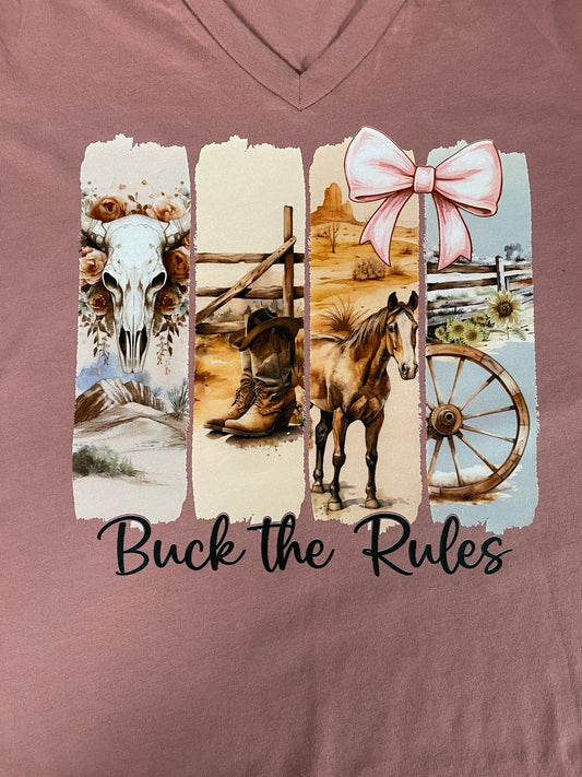 Buck the Rules Brushstroke Tee
