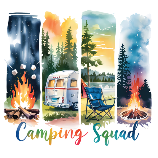 Camping Squad Brushstroke Tee
