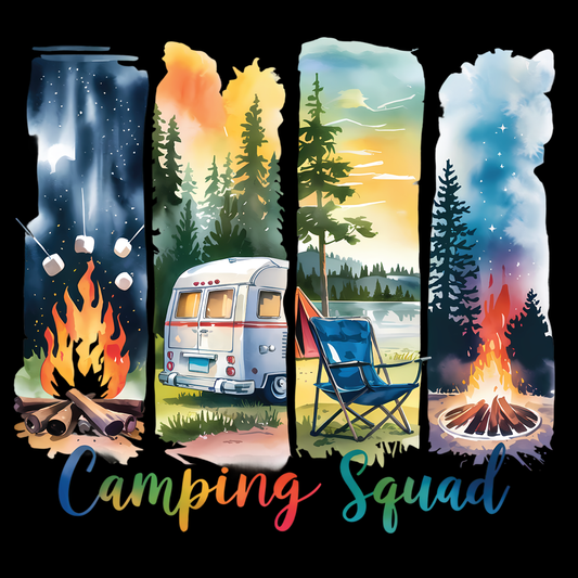 Camping Squad Brushstroke Tee
