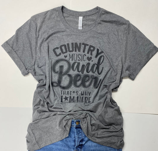 Country Music & Beer Tee