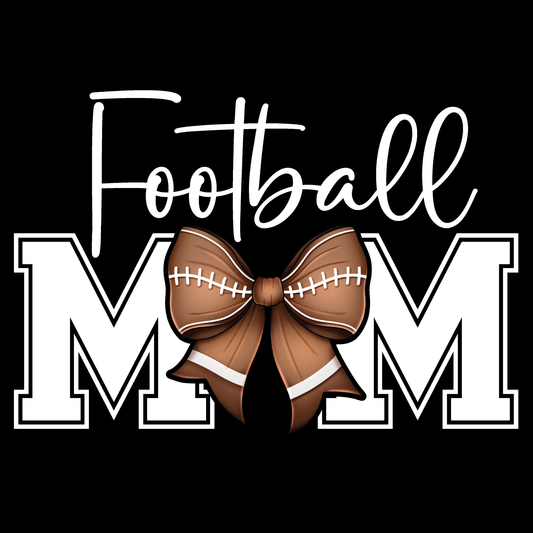 Football Mom (White Lettering)Tee