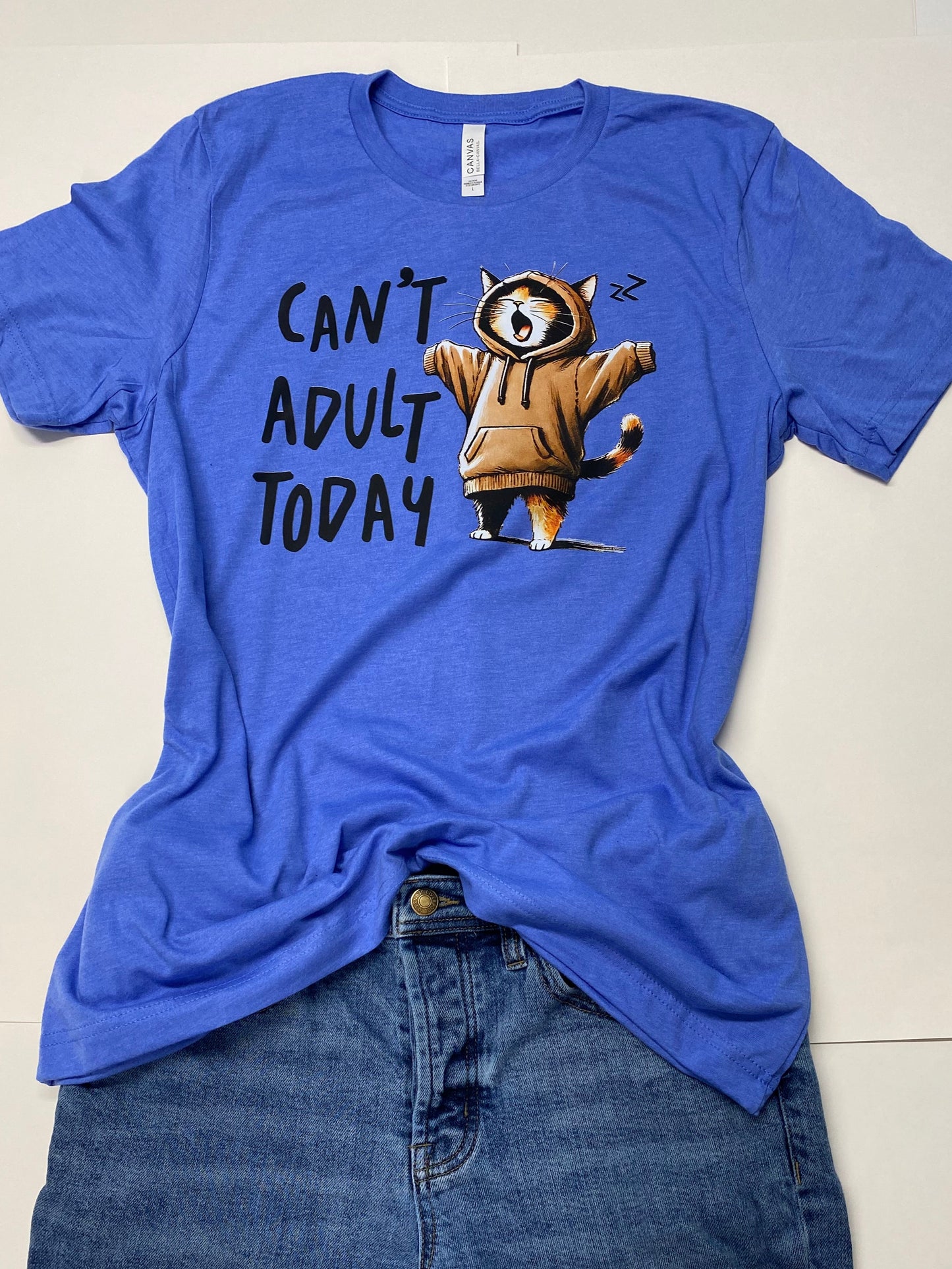Fun Lazy Cat Tee