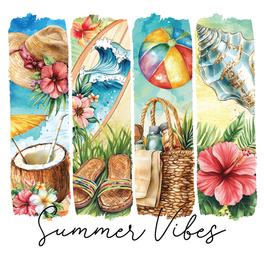 Summer Vibes Brushstroke Tee