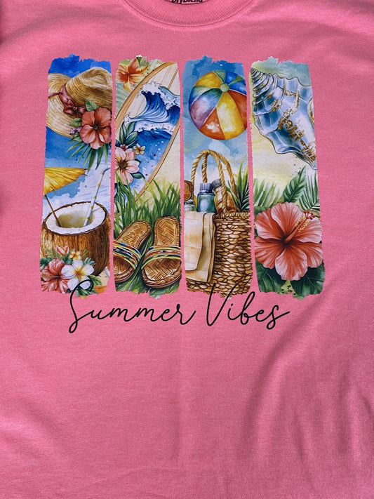 Summer Vibes Brushstroke Tee