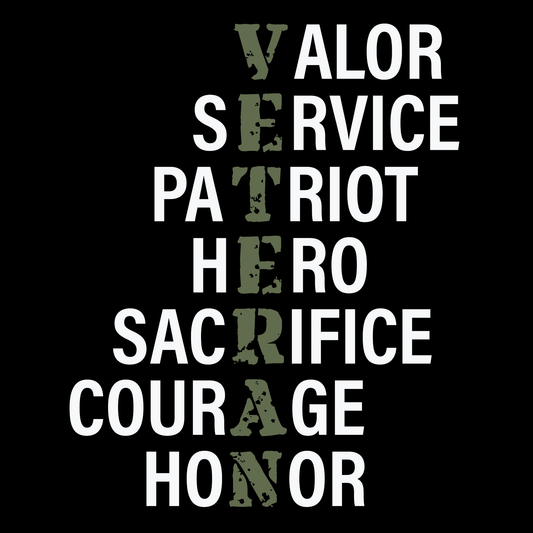 Veteran Tee (This design goes on the back of the shirt)