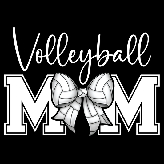 Volleyball Mom (White Lettering) Transfer