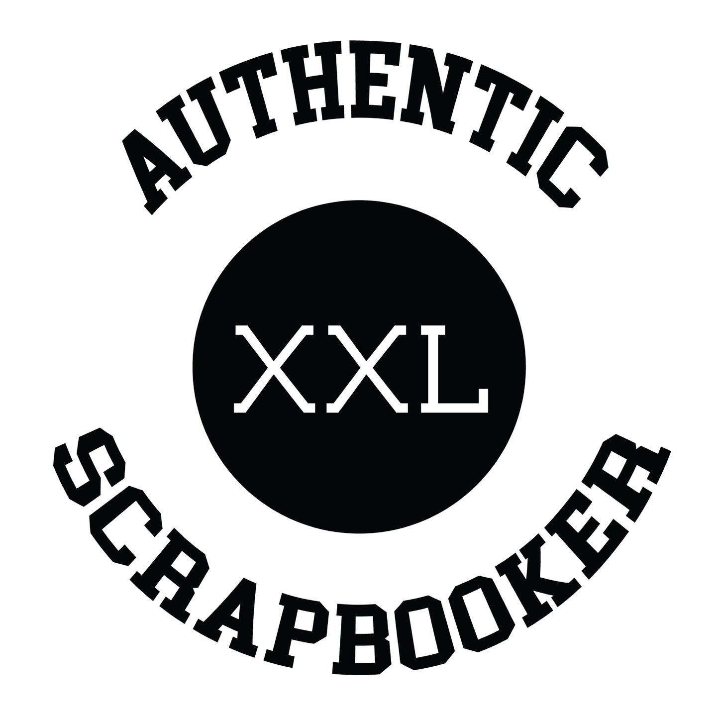 Authentic Scrapbooker Black Transfer