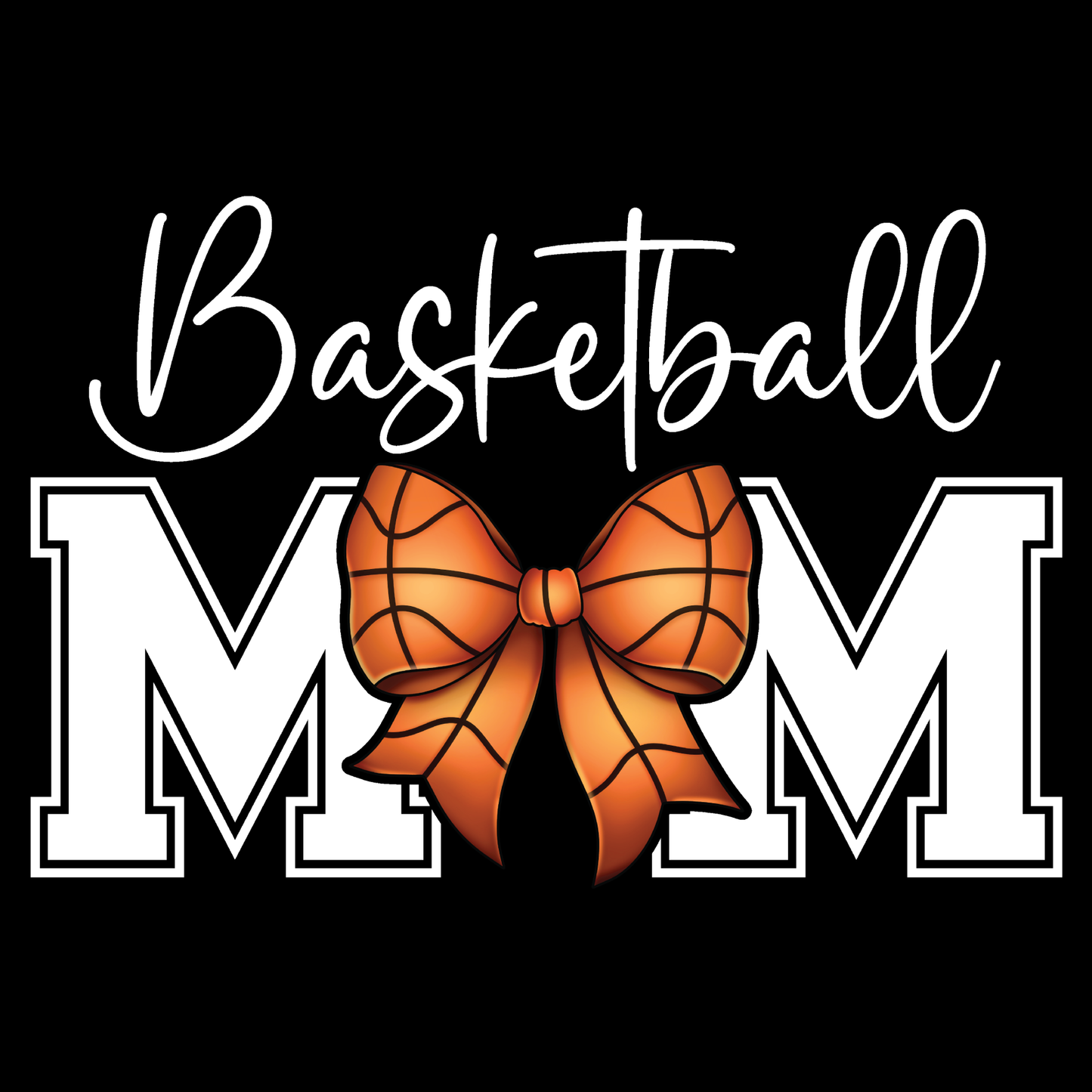 Basketball Mom (White Lettering) Transfer