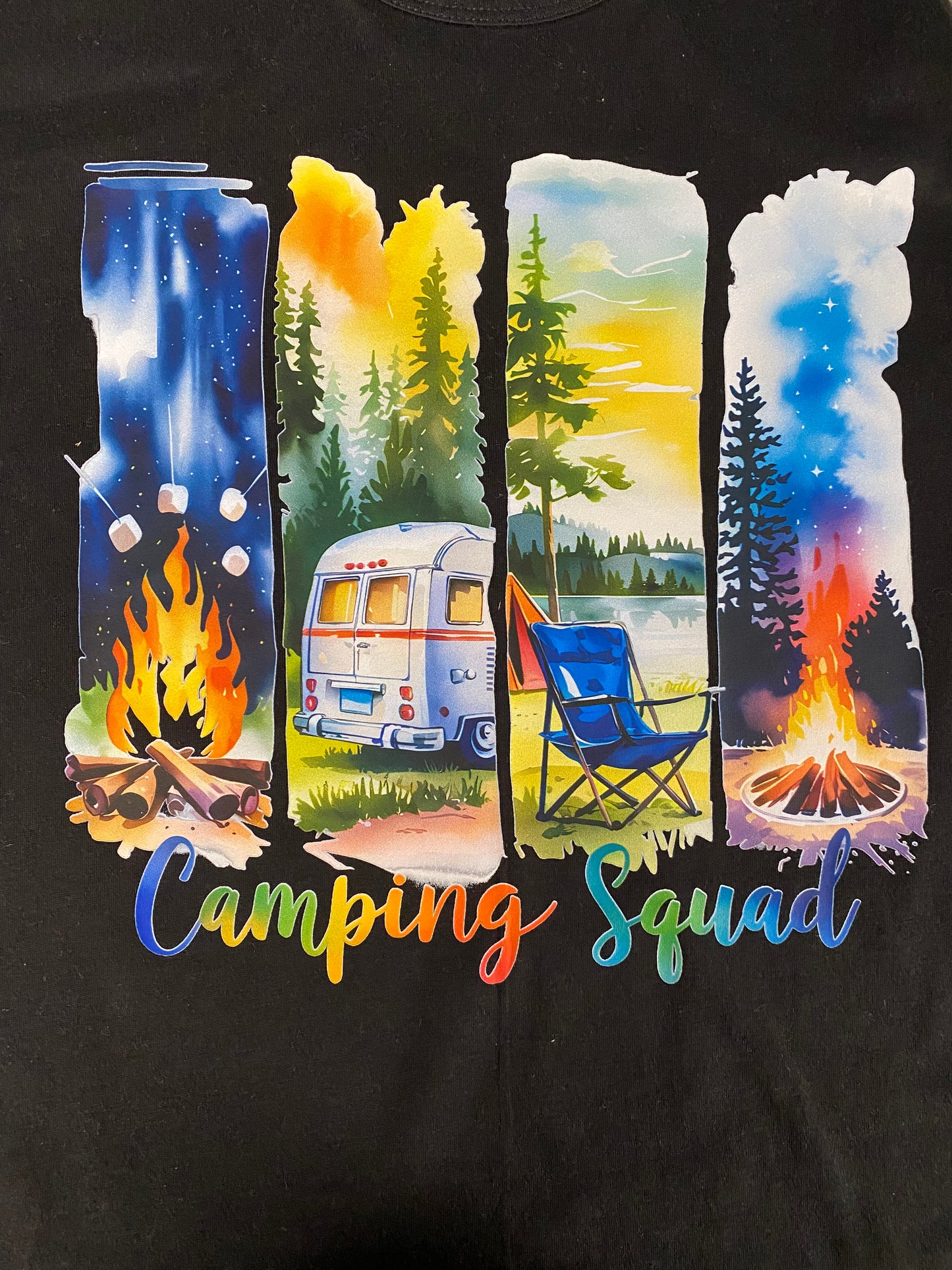 Camping Squad Brushstroke Tee
