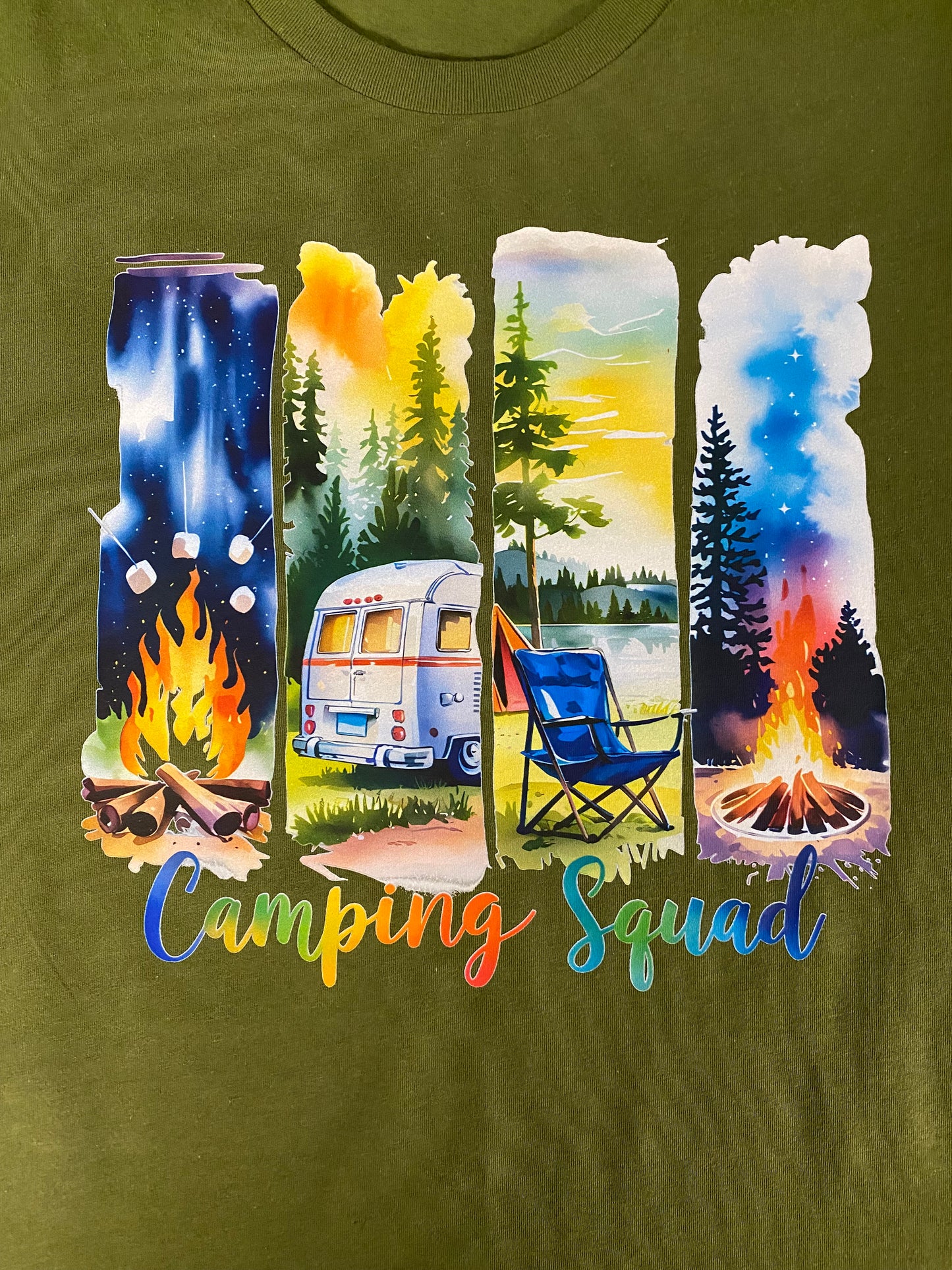 Camping Squad Brushstroke Tee