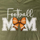 Football Mom (White Lettering)Tee