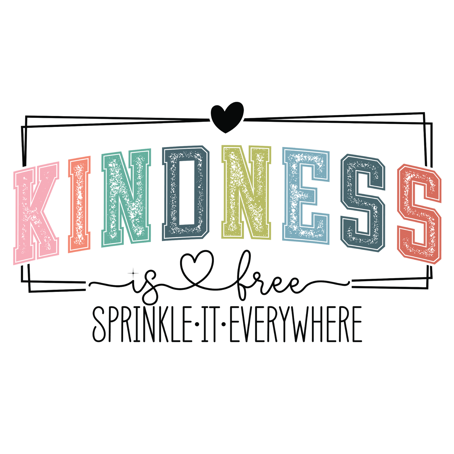 Kindness Is Free Distressed Tee