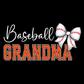 Orange Baseball Grandma (White Lettering)Tee