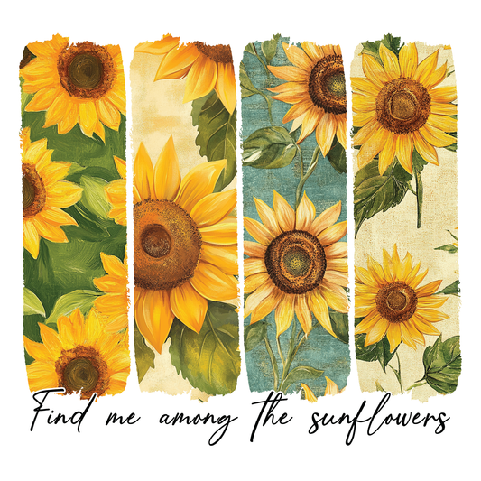 Sunflower Brushstroke Transfer