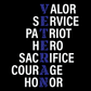 Veteran Blue Tee (This design goes on the back of the shirt)