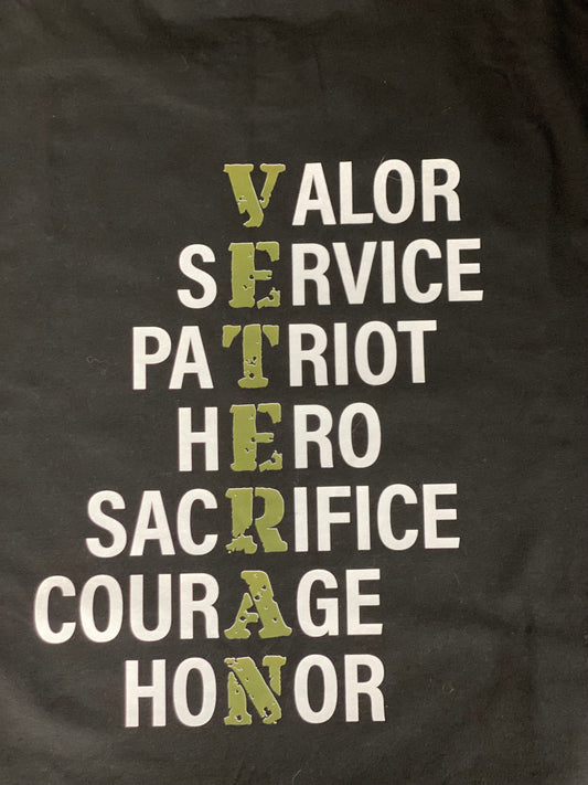 Veteran Tee (This design goes on the back of the shirt)