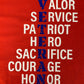 Veteran Blue Tee (This design goes on the back of the shirt)