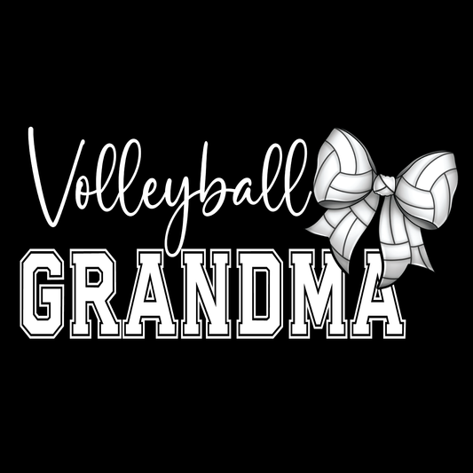 Volleyball Grandma (White Lettering)Tee
