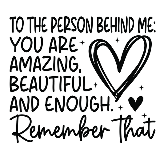 You Matter Tee (This design goes on the back of the back of the shirt)